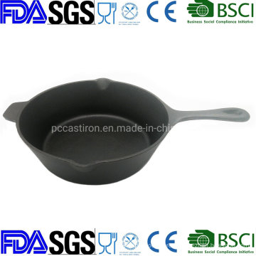 China Cast Iron Deep Skillet Factory Supplier Dia 27cm